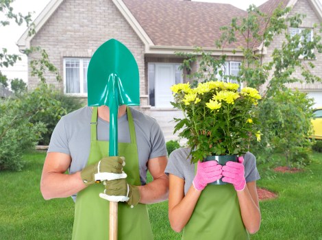 Professional garden landscaping project in Heston with paving and planting